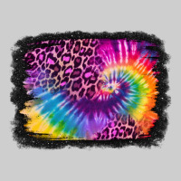 Tie Dye Leopard Glitter Background Premium Tee | Teevron