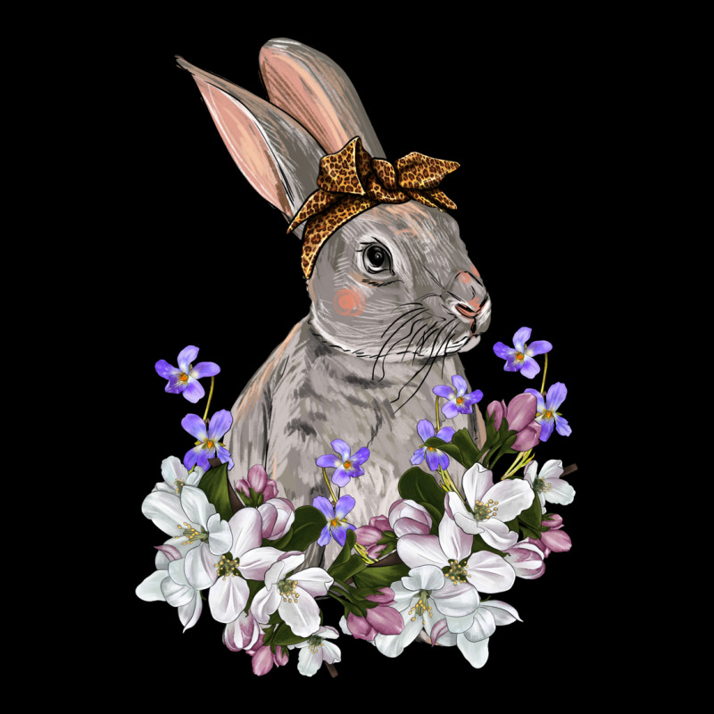 Easter Day Flowers Bunny Premium Sweatshirt by OliviaCreatesArt | Teevron