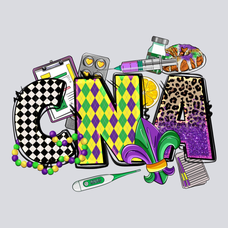 Cna Mardi Gras Certified Nursing Assistant Zipper Hoodie by CowGirlArtShop | Teevron