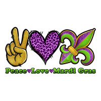 Peace Love Mardi Gras Premium Tee | Teevron