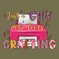 Just A Girl Who Loves Crafting Vintage Hoodie | Teevron