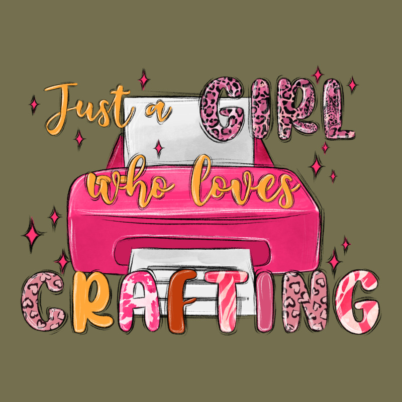 Just A Girl Who Loves Crafting Vintage Hoodie by MaliasSmallBusiness | Teevron