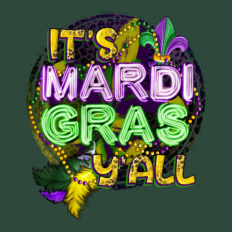 Its Mardi Gras Yall Zipper Hoodie by CowGirlArtShop | Teevron
