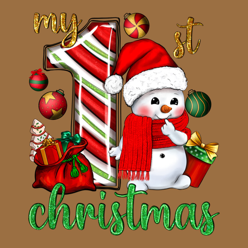 My 1st. Christmas With Cute Snowman Vintage Tee by NancyCooperArtShop | Teevron