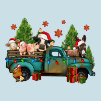 Christmas Farm Animals Truck Ladies Tee | Teevron