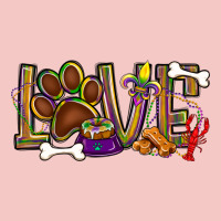 Mardi Gras Love Dog Paw Urban Heavy Tee | Teevron