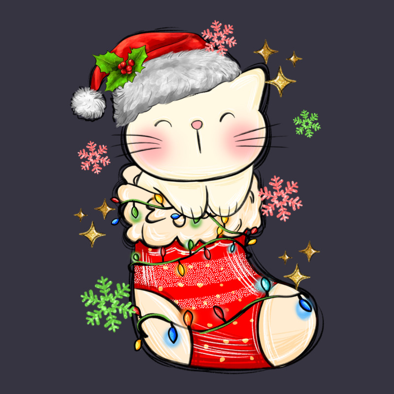 Christmas Cat In Vintage Hoodie by MaliasSmallBusiness | Teevron