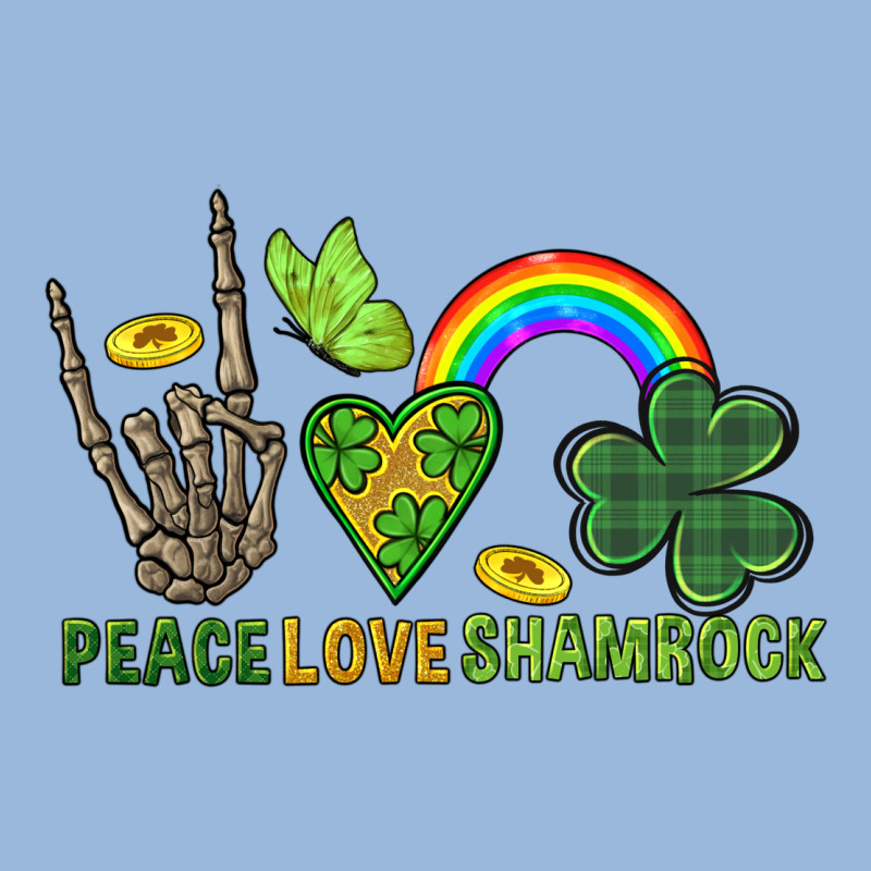 Peace Love Shamrock  St. Patrick's Day Premium Hoodie by CowGirlArtShop | Teevron