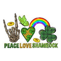 Peace Love Shamrock  St. Patrick's Day | Teevron