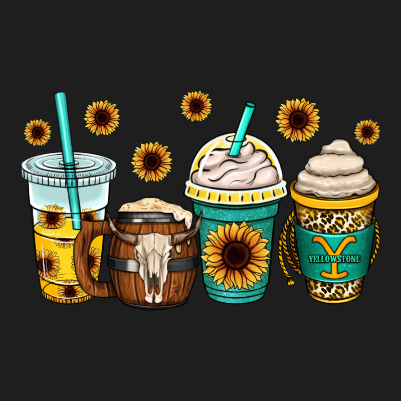 Yellowstone Coffee Cups Heavyweight Hoodie by OliviaCreatesArt | Teevron