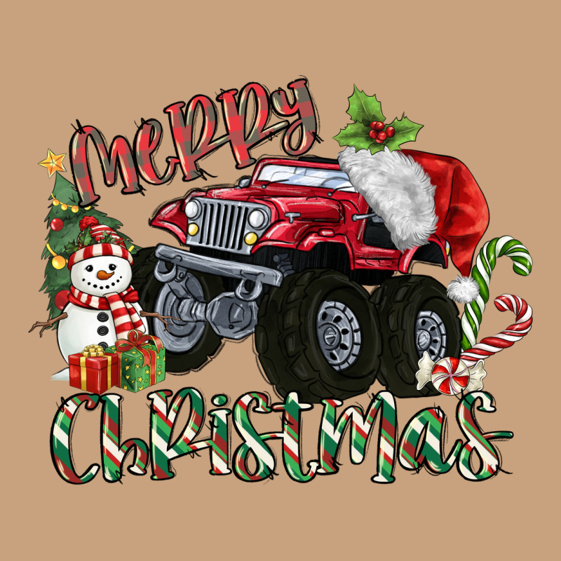 Merry Christmas Monster Truck Vintage Tee by MaliasSmallBusiness | Teevron