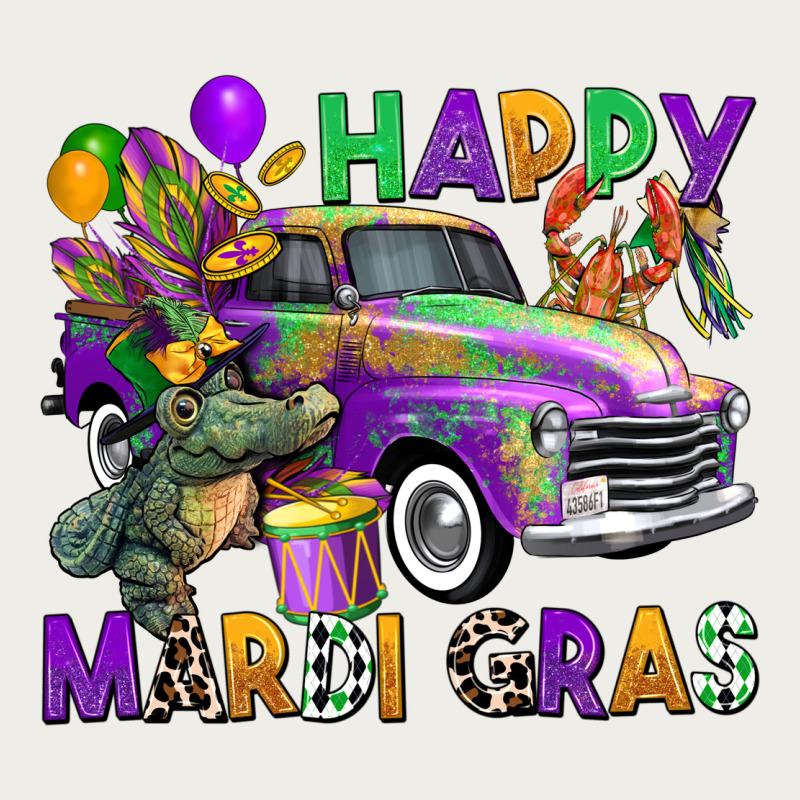 Happy Mardi Gras Truck Zipper Hoodie by CowGirlArtShop | Teevron