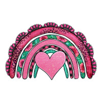 valentines day pink gemstones rainbow | Teevron