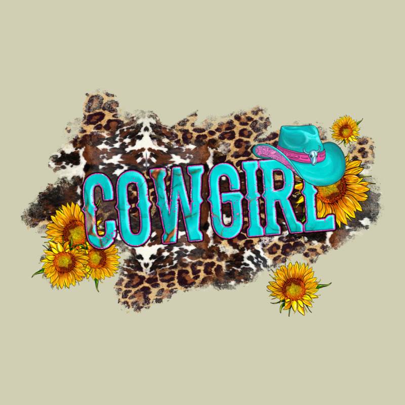 Western Cowgirl And Sunflower With Hat And Cowhide Leopard Heavy Core Tee by Artiststas | Teevron