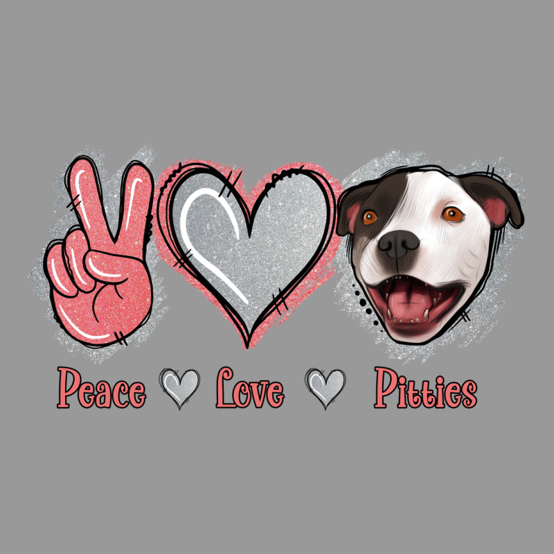 Peace Love Pitties Vintage Hoodie by Jasminsmagicworld | Teevron