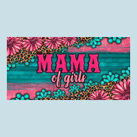 Pink Roses Mama Of Girls License Plate Ladies Tee | Teevron