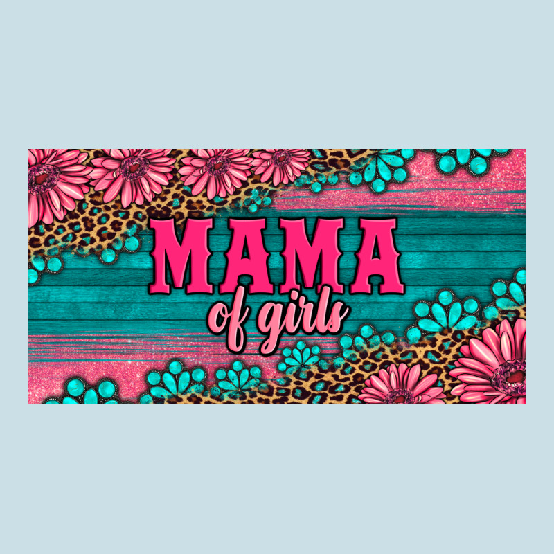 Pink Roses Mama Of Girls License Plate Ladies Tee by Artiststas | Teevron