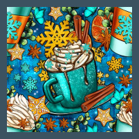 Winter Coffee Cups And Snow With Plaid Seamless Pattern Bbs Urban Heavy Tee | Teevron
