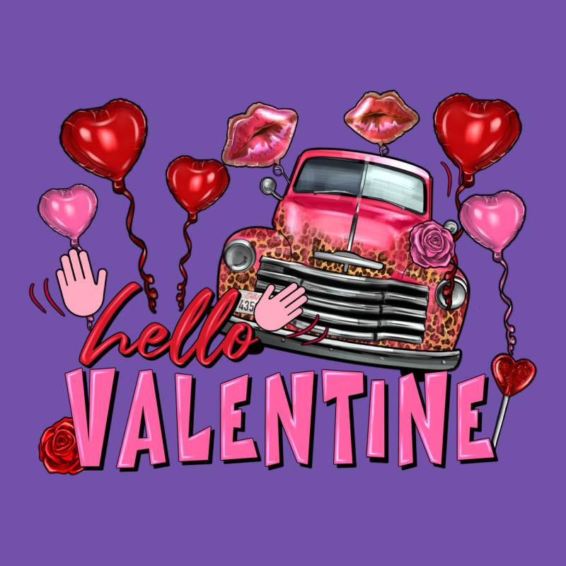 Hello Valentine Valentine's Day Truck Premium Sweatshirt by FaDigitalArtStudio | Teevron
