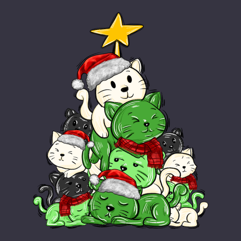 Christmas Cat Tree Vintage Hoodie by MaliasSmallBusiness | Teevron