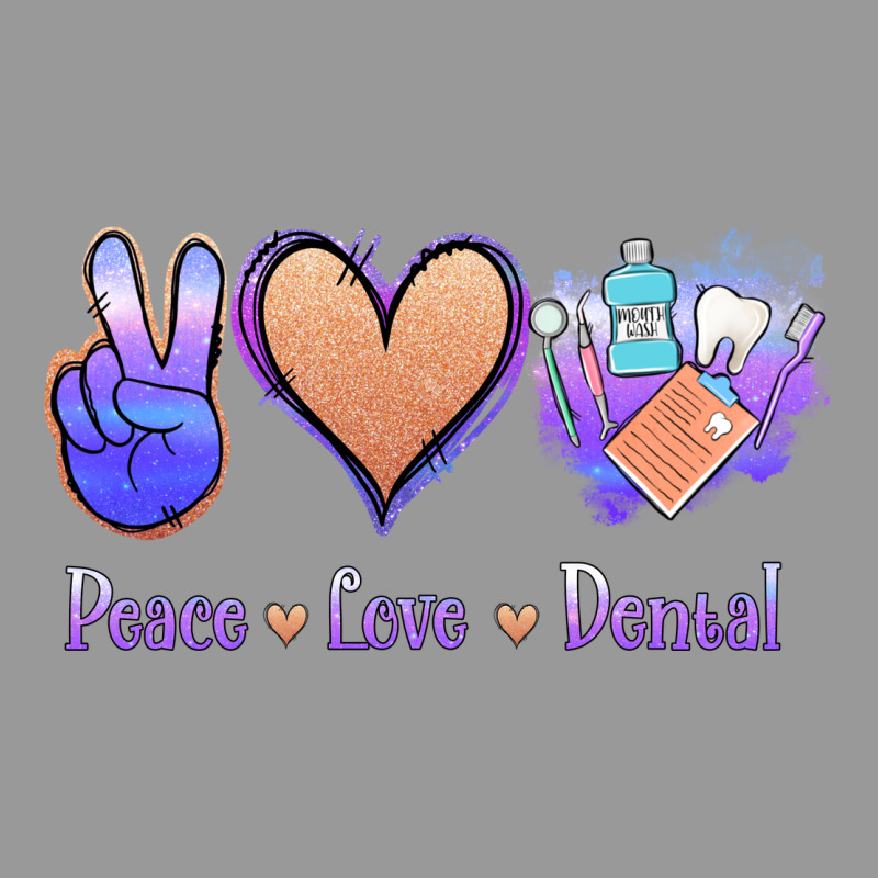Peace Love Dental Vintage Hoodie by Jasminsmagicworld | Teevron