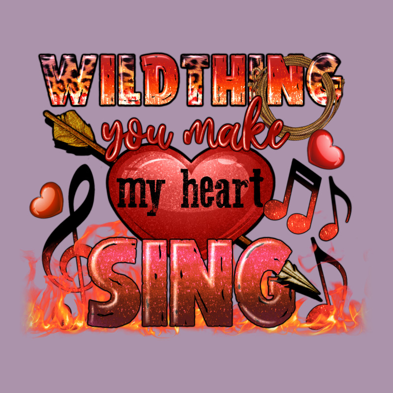Valentine's Day Wild Thing You Make My Heart Sing Heavyweight Hoodie by FaDigitalArtStudio | Teevron
