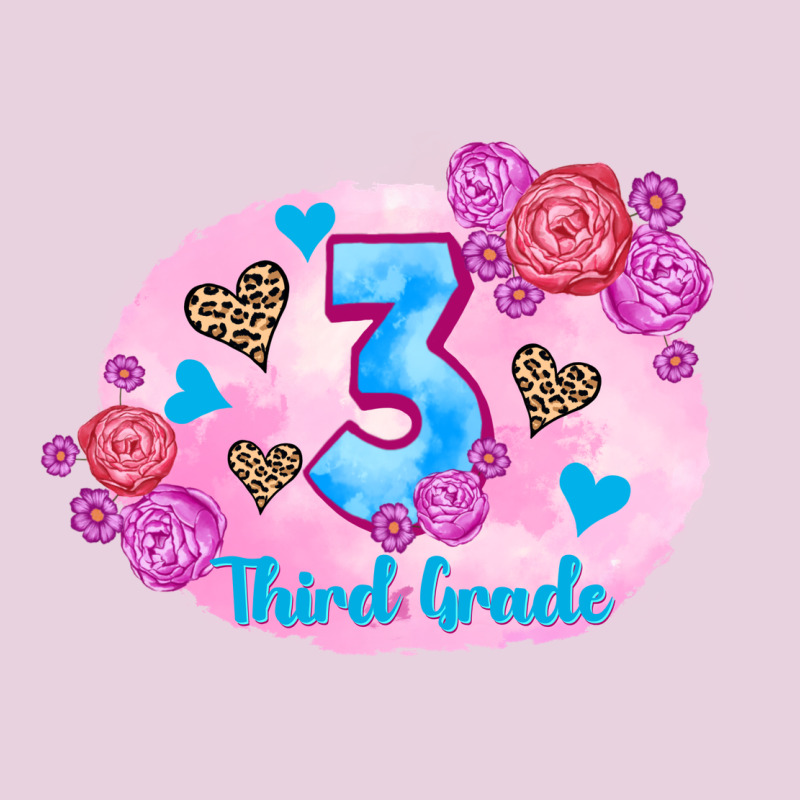 Back To School Flowers Third Grade 3200x2400 Ladies Tee by AdoDesignShop | Teevron