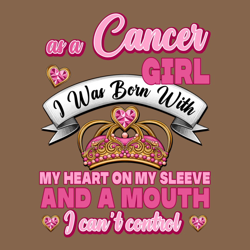As A Cancer Girl I Was Born With My Heart On My Sleeve And A Mouth Premium Tee by Jasminsmagicworld | Teevron