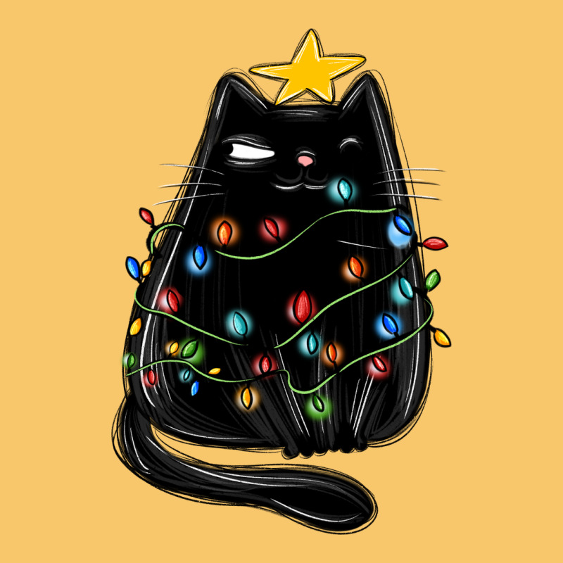 Christmas Cat With Lights Vintage Hoodie by MaliasSmallBusiness | Teevron