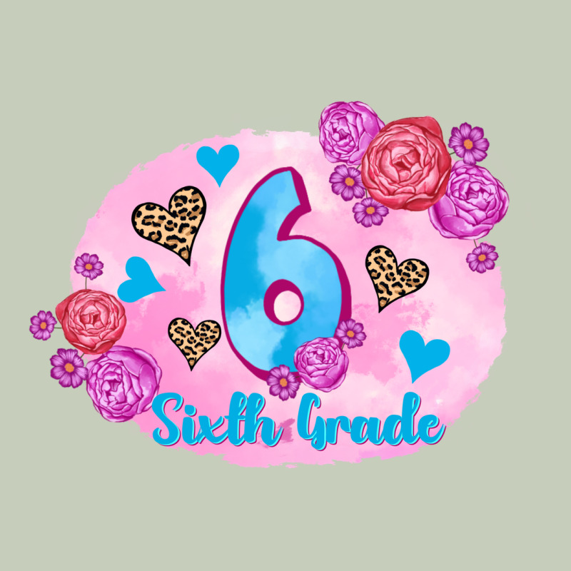 Back To School Flowers Sixth Grade 3200x2400 Ladies Tee by AdoDesignShop | Teevron