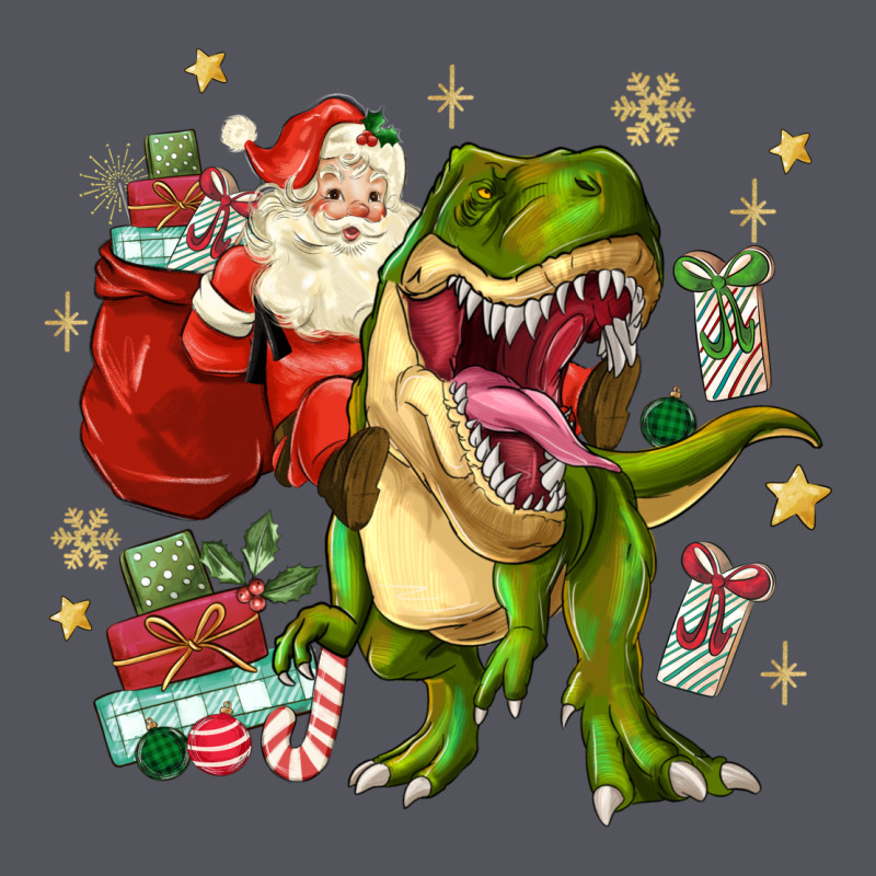 Christmas Dinosaur Vintage Hoodie by MaliasSmallBusiness | Teevron