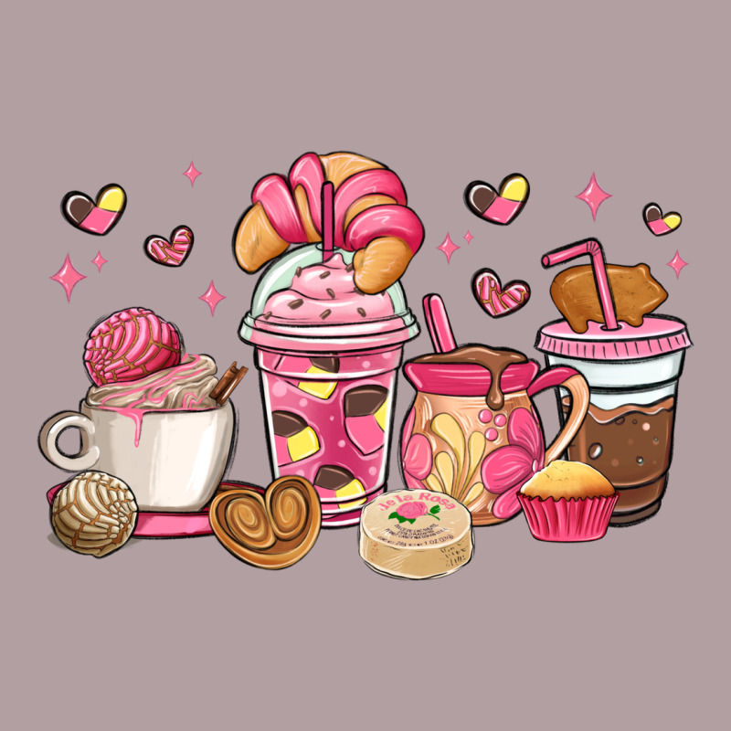 Mexican Pan Dulce Coffee Cups Vintage Hoodie by MaliasSmallBusiness | Teevron
