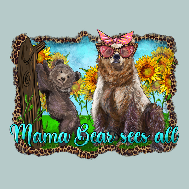 Mama Bear Sees All With Sunflowers Heavy Core Tee by Artiststas | Teevron