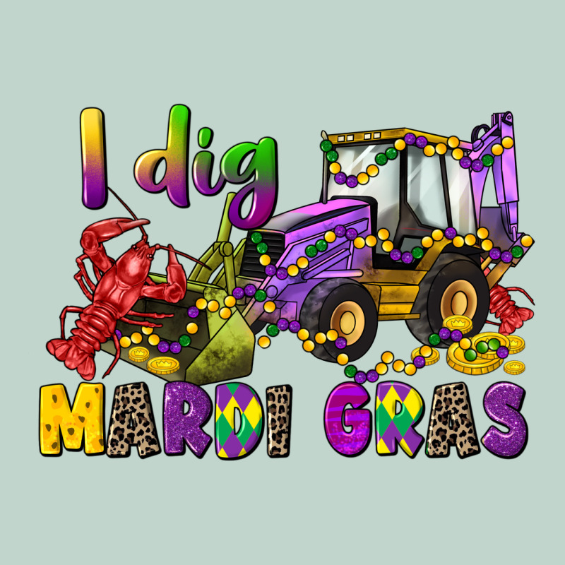 I Dig Mardi Gras Zipper Hoodie by CowGirlArtShop | Teevron