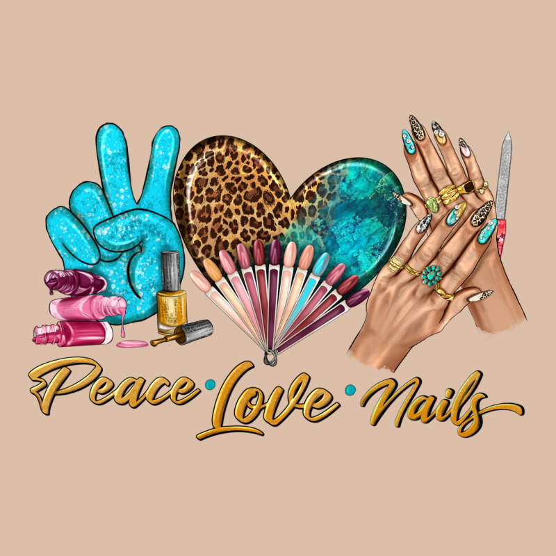 Peace Love Nails Bbs Urban Heavy Tee by BundleAndBundleShop | Teevron