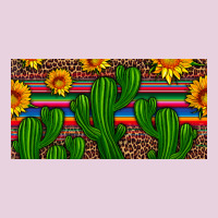 Sunflowers And Cactus License Plate Ladies Tee | Teevron