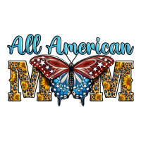 all american mom american flag butterfly | Teevron