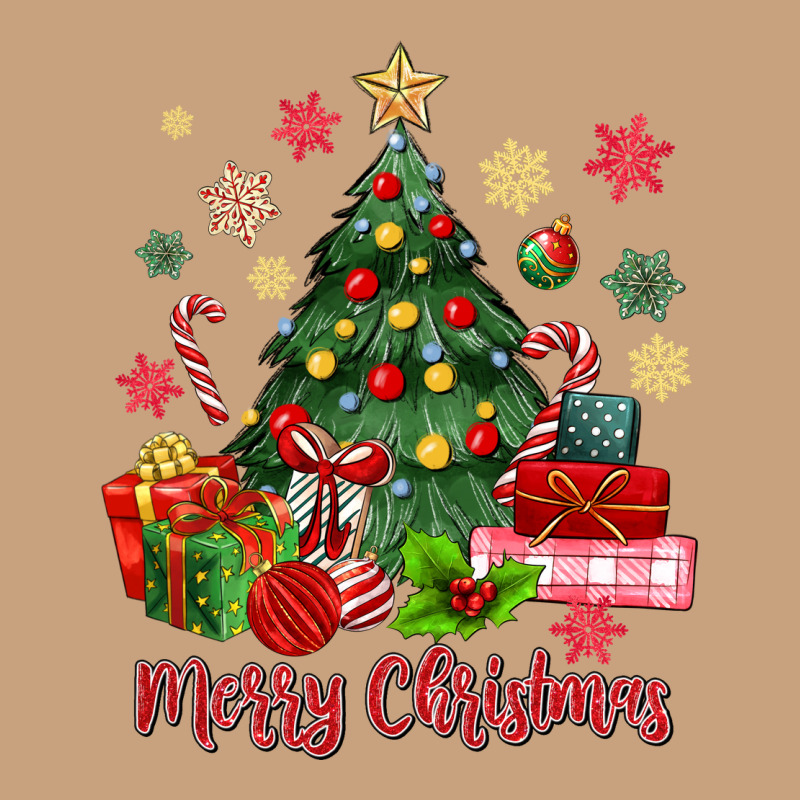 Merry Christmas Tree With Gift Box Vintage Tee by MaliasSmallBusiness | Teevron