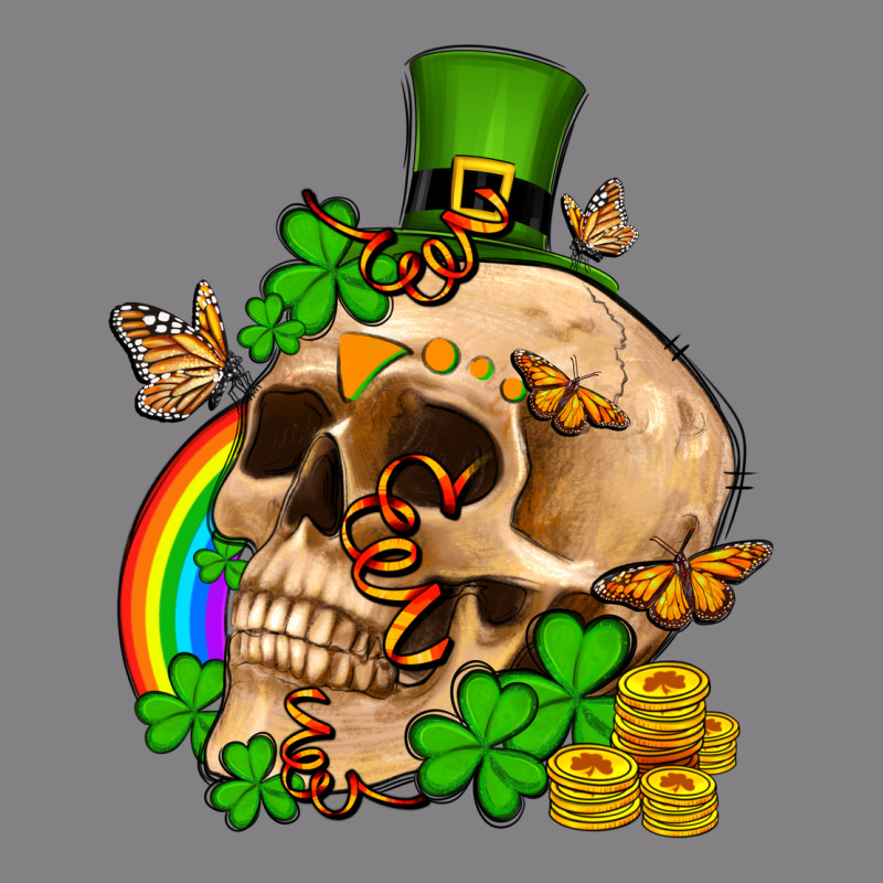 St. Patrick's Boho Skull Heavyweight Hoodie by OliviaCreatesArt | Teevron