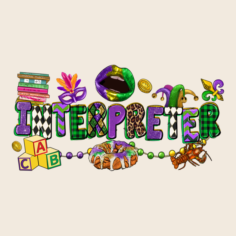 Interpreter Mardi Gras Zipper Hoodie by CowGirlArtShop | Teevron
