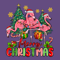 Merry Christmas Flamingos Vintage Hoodie | Teevron