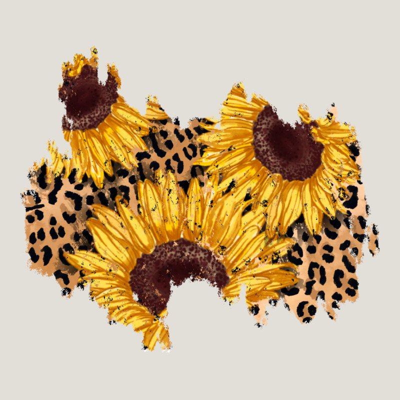 Sunflower Leopard Patch Heavy Core Tee by AdoDesignShop | Teevron