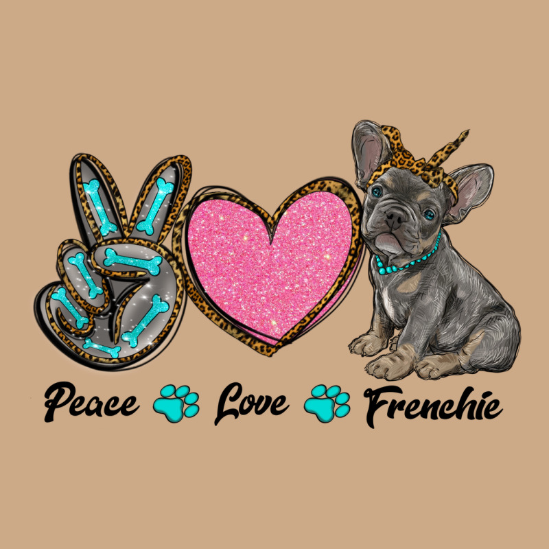Peace Love Frenchie Vintage Hoodie by RanaPortraitStore | Teevron
