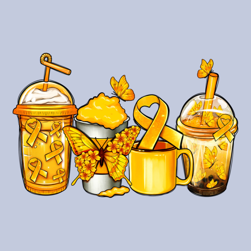 Childhood Cancer Coffee Long Sleeve Tee by Jasminsmagicworld | Teevron