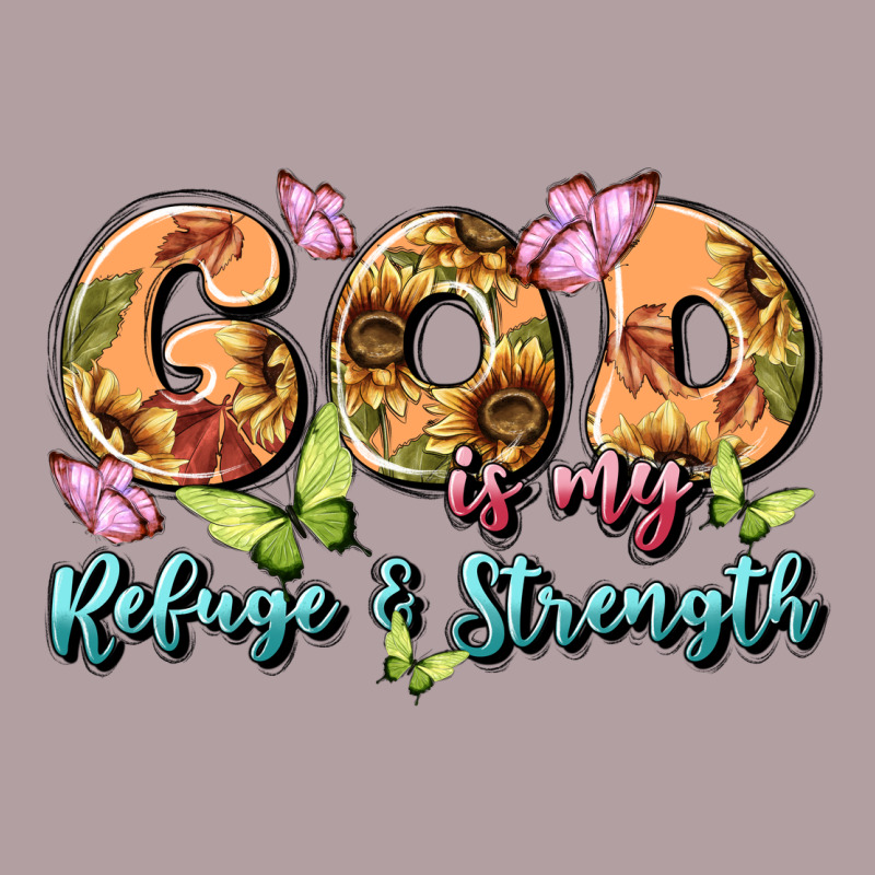 God Is My Refuge And Strength Vintage Hoodie by MaliasSmallBusiness | Teevron