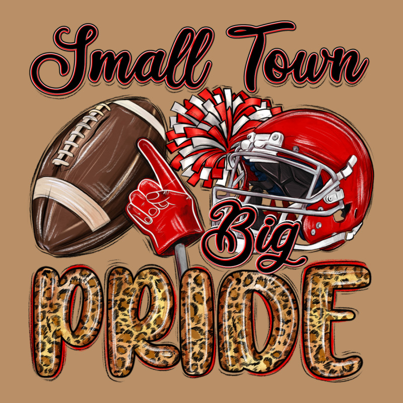Small Town Big Pride Red Vintage Hoodie by MaliasSmallBusiness | Teevron