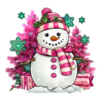 pink christmas snowman | Teevron