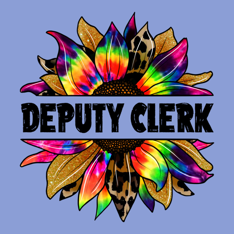 Deputy Clerk Tie Dye Sunflower Long Sleeve Tee by Jasminsmagicworld | Teevron