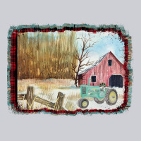 Christmas Barn Tractor Snow Heavyweight Sweatshirt | Teevron