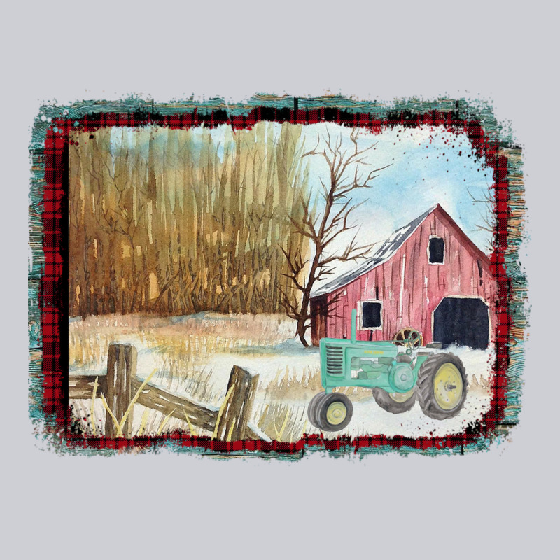 Christmas Barn Tractor Snow Heavyweight Sweatshirt by Bettercallsaul | Teevron